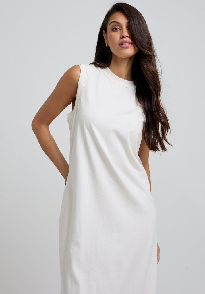 Kerri Jersey Maxi Dress in Cream