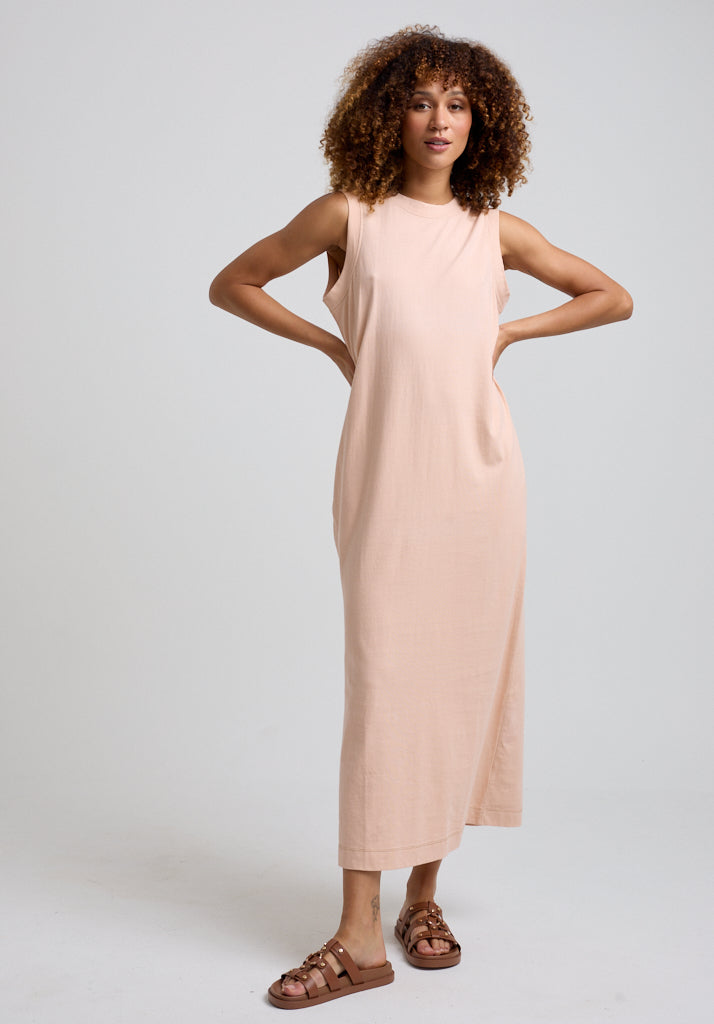 Kerri Jersey Maxi Dress in Pink