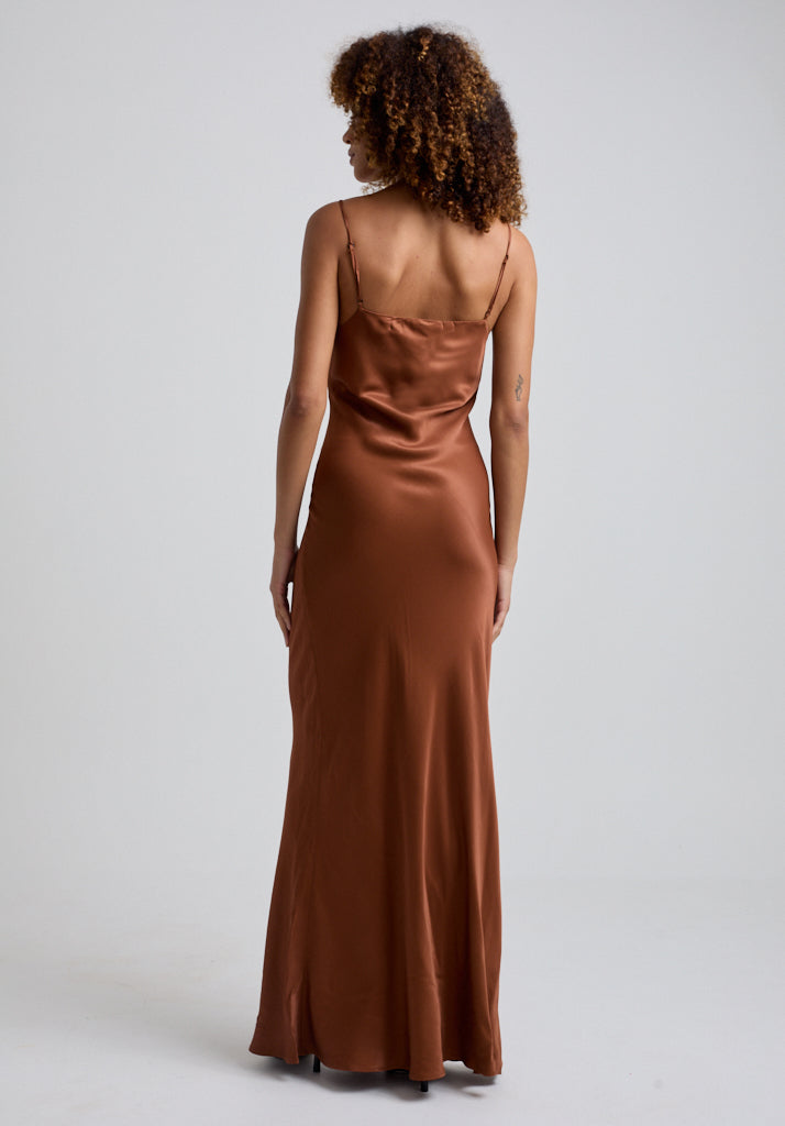 Roxy Maxi Dress in Brown