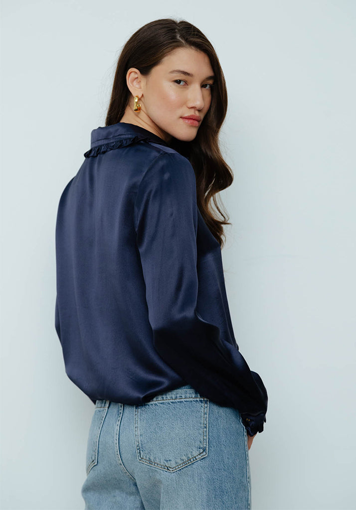 Beth Shirt in Navy