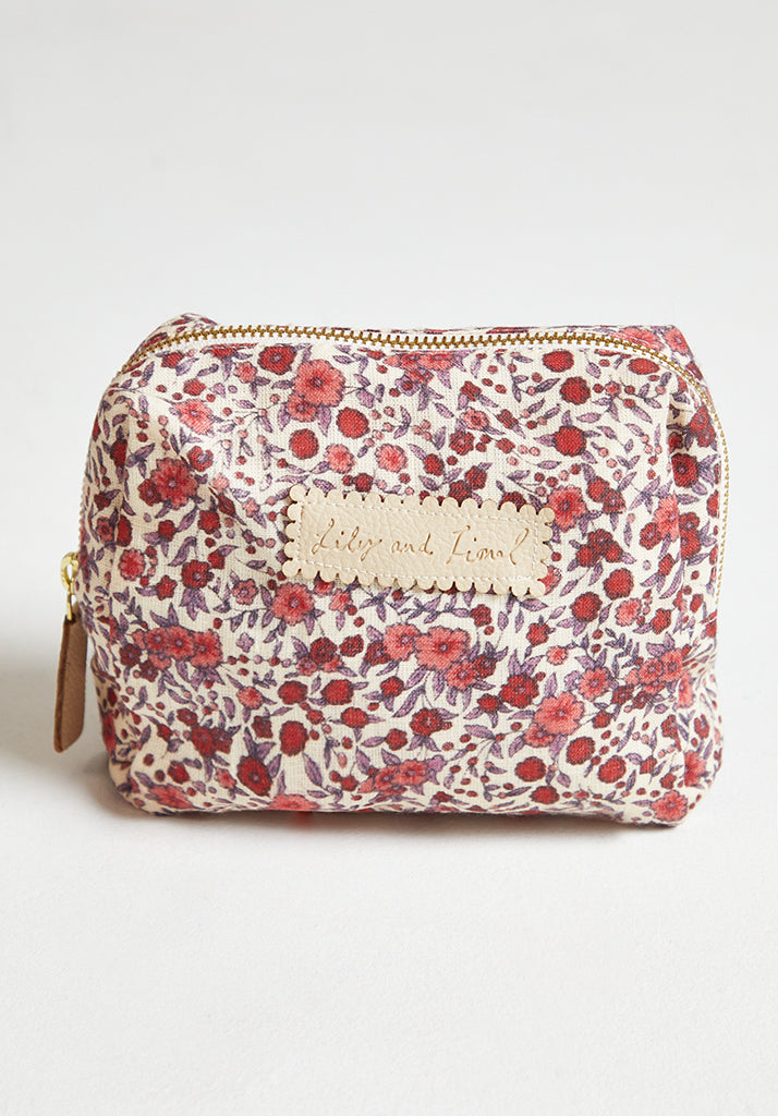 Maya Aster Cosmetic Bag in Pink