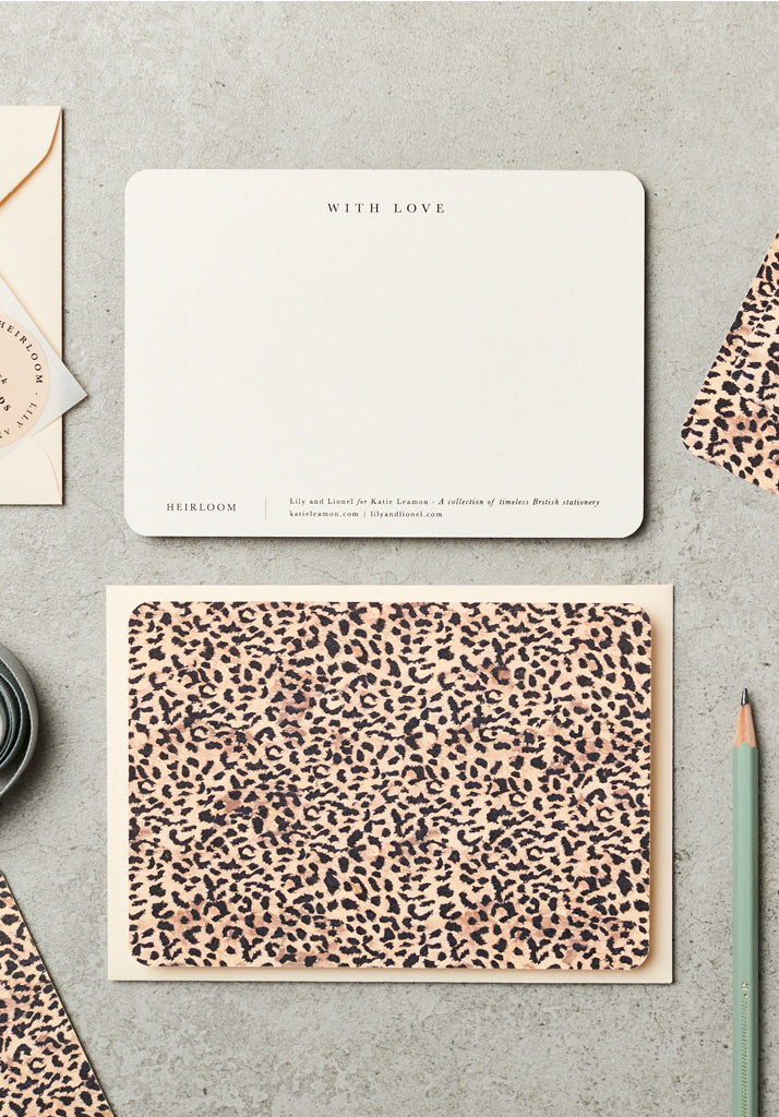 Heirloom Vintage Leopard Notecards (set of 6)