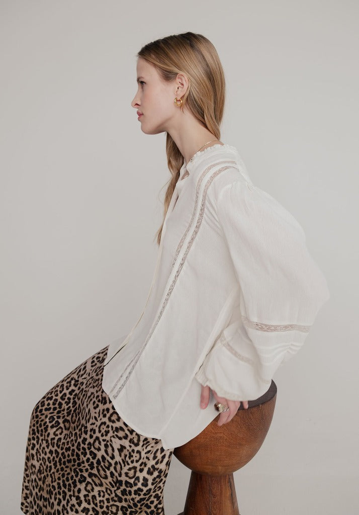 Abby Blouse in Cream